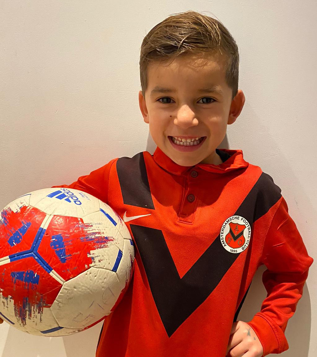 Bij AFC Kozakken Boys op 30 november 2019 Mateo Schutte AFC