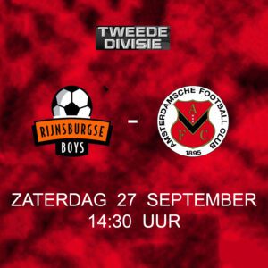 Rijnsburgse Boys – AFC voorbeschouwing